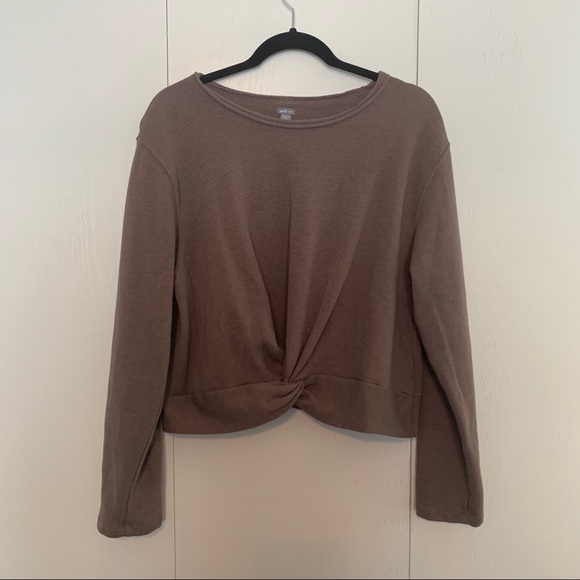 aerie Sweaters - Aerie Twisted Front Crop Sweater